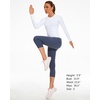 image:imageStelle Women Workout Tops Long Sleeve Seamless Compression Athletic Shirts Yoga Gym Sports Breathable TeesWhitewithout Thumb Hole
