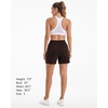 image:imageStelle Womens Sweat Shorts Casual Drawstring Shorts Comfy Cotton High Waisted Workout Lounge Shorts with PocketsCoffee
