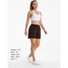 image:imageStelle Womens Sweat Shorts Casual Drawstring Shorts Comfy Cotton High Waisted Workout Lounge Shorts with PocketsCoffee