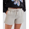 image:imageStelle Womens Sweat Shorts Casual Drawstring Shorts Comfy Cotton High Waisted Workout Lounge Shorts with PocketsLight Gray Sweat Shorts