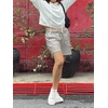image:imageStelle Womens Sweat Shorts Casual Drawstring Shorts Comfy Cotton High Waisted Workout Lounge Shorts with PocketsLight Gray Sweat Shorts