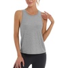 image:imageStelle Womens Tank Tops Workout Gym Exercise Athletic Yoga Tops Racerback Running Tank Top Loose FitLight Heather Grey