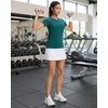 image:imageStelle Womens Workout Tops Short Sleeve Seamless Athletic Shirts Yoga Gym Running TShirtsEmerald