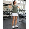 image:imageStelle Womens Workout Tops Short Sleeve Seamless Athletic Shirts Yoga Gym Running TShirtsSage Green