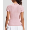 image:imageStelle Womens Workout Tops Short Sleeve Seamless Athletic Shirts Yoga Gym Running TShirtsStrawberry Milk