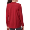 image:imageStelle Youth Girls Athletic Performance Long Sleeve Shirts V Neck Moisture Wicking Base Layer UndershirtRed