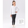 image:imageStelle Youth Girls Athletic Performance Long Sleeve Shirts V Neck Moisture Wicking Base Layer UndershirtWhite