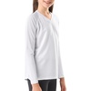 image:imageStelle Youth Girls Athletic Performance Long Sleeve Shirts V Neck Moisture Wicking Base Layer UndershirtWhite