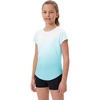 image:imageStelle Athletic Shirts for Girls Short Sleeve Active T Shirts Sports Crewneck Dry Fit Tops Kids Teens Gym Workout Summer TeeLight Blue