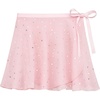image:imageStelle Ballet Skirt Women Chiffon Sarong Wrap Skirt Adjustable Tie Adult Dance SkirtsPink Shiny