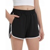 image:imageStelle Girls Athletic Shorts with Pockets Quick Dry Running Shorts Gymnastics Basketball Short for Teen KidsBlack
