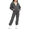 image:imageStelle Girls Athletic Sweatsuit 2 Pieces Sweatshirts and Pant Long Sleeve Zip Up with Pockets Outfits SetCharcoal