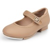 image:imageStelle Girls Tap Shoes Rhinestone BuckleToddlerLittle KidBig Kid  Rhinestone flower detailMary Jane styleSteel toe heel tapsCushioned insoleBeginner tap danceTan
