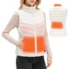 image:imageStelle Heated Vest Women Power Bank Not Included Smart Warming Electric Heating Puffer Vest Lightweight FleeceVanilla