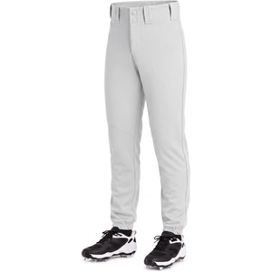 image:imageStelle Boys Baseball Pants Youth with Pockets Kids Tee Ball  Softball Fastpitch Full Length Double knee Snap Zipper Belt loops Elastic ankle hems Practice Game day DurableLight Grey