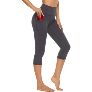 image:imageStelle Capri Leggings for Women Yoga Pants with Pockets High Waisted Legging for Gym WorkoutCotton Like Softnesscharcoal