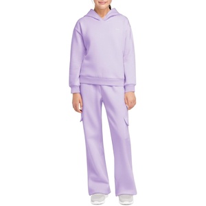 image:imageStelle Girls 2 Pieces Athletic Sweatsuit Casual Sweatshirts and Pants Long Sleeve Pull Over Outfits SetsLavender