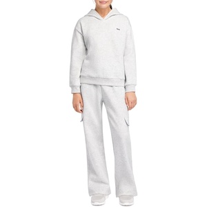 image:imageStelle Girls 2 Pieces Athletic Sweatsuit Casual Sweatshirts and Pants Long Sleeve Pull Over Outfits SetsLight Heather Grey