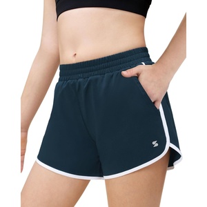 image:imageStelle Girls Athletic Shorts with Pockets Girls Running Shorts Volleyball Soccer Shorts for Kids Elastic WaistPrussian Blue