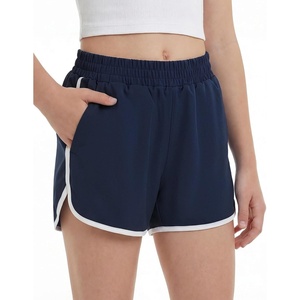 image:imageStelle Girls Athletic Shorts with Pockets Quick Dry Running Shorts Gymnastics Basketball Short for Teen KidsNavy