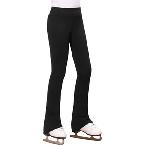 image:imageStelle Girls Figure Skating Pants Ice Skating Leggings Polar Fleece Warm Practice Training WearBlack