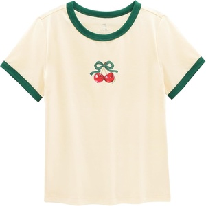image:imageStelle Girls Graphic Tees Short Sleeve Girls Shirts Cute Tops Crew Neck Casual Basic Summer TShirt for Kids Teen 415 YearsCherryvanilla