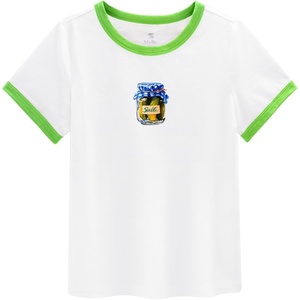 image:imageStelle Girls Graphic Tees Short Sleeve Girls Shirts Cute Tops Crew Neck Casual Basic Summer TShirt for Kids Teen 415 YearsRise and Brinewhite