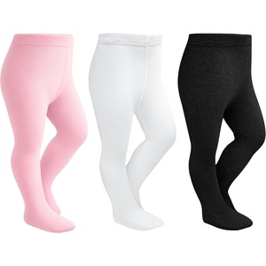 image:imageStelle Toddler Girls Tights Baby Cable Knit Thick Stockings Cotton Winter Warm Leggings Pantyhose 123 PackBlackwhitepink
