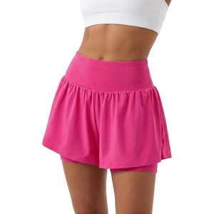 image:imageStelle Women 2 in 1 Running Shorts Flowy Athletic Short High Waisted Workout Tennis Gym Short with Liner PocketsDreamhouse