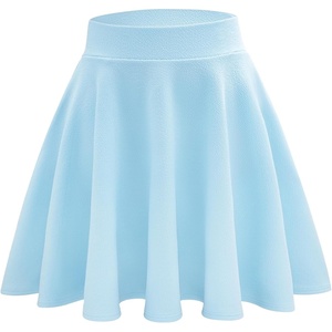 image:imageStelle Women Casual Skater Skirts with Shorts Underneath Basic Versatile Flared Mini SkortsBaby Blue