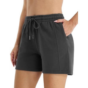 image:imageStelle Womens Drawstring Sweat Shorts Comfy Elastic Shorts Workout Lounge Shorts with PocketsZ Charcoal