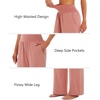 image:imageStelle 28 Wide Leg Yoga Pants Womens High Waisted Cozy Sweatpants Flowy Sports Athletic Lounge Pants with PocketsDusty Pink