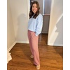 image:imageStelle 28 Wide Leg Yoga Pants Womens High Waisted Cozy Sweatpants Flowy Sports Athletic Lounge Pants with PocketsDusty Pink
