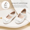 image:imageStelle Dress Shoes for Girls Mary Jane Flats with Bow for School PartyWhite