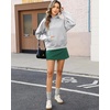 image:imageStelle Fleece Hoodies for Women Long Sleeve Sweatshirts Comfy Pullover Outfits Casual Tops with PocketsLight Grey