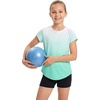 image:imageStelle Girls Athletic Shirts Short Sleeve Running Dry Fit Tops Kids Teens  Ombre Moisturewicking Quick dry Breathable Lightweight Soccer Training Sports Crewneck Active tshirts Summer TeeMint Green