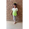 image:imageStelle Girls Athletic Shirts Short Sleeve Running Dry Fit Tops Kids Teens  Ombre Moisturewicking Quick dry Breathable Lightweight Soccer Training Sports Crewneck Active tshirts Summer TeeNeon Yellow