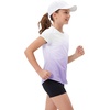 image:imageStelle Girls Athletic Shirts Short Sleeve Running Dry Fit Tops Kids Teens  Ombre Moisturewicking Quick dry Breathable Lightweight Soccer Training Sports Crewneck Active tshirts Summer TeeLavender