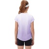 image:imageStelle Girls Athletic Shirts Short Sleeve Running Dry Fit Tops Kids Teens  Ombre Moisturewicking Quick dry Breathable Lightweight Soccer Training Sports Crewneck Active tshirts Summer TeeLavender
