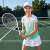 image:imageStelle Girls Athletic Shirts Short Sleeve Running Dry Fit Tops Kids Teens  Ombre Moisturewicking Quick dry Breathable Lightweight Soccer Training Sports Crewneck Active tshirts Summer TeeMint Green