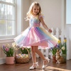 image:imageStelle Girls Low Heel Dress Shoes with Detachable Bow for Wedding Party  Removable bow Princess shoes Flower girl Dress occasions PU finish Glitter finish Ankle Strap Closed Toe ToddlerWhite