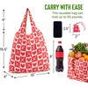 image:imageStelle Lightweight Reusable Grocery Bag with Handles Ripstop Nylon Foldable Tote Shopping Bags for Travel and GroceriesLove Match