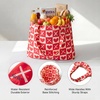 image:imageStelle Lightweight Reusable Grocery Bag with Handles Ripstop Nylon Foldable Tote Shopping Bags for Travel and GroceriesLove Match