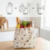 image:imageStelle Lightweight Reusable Grocery Bag with Handles Ripstop Nylon Foldable Tote Shopping Bags for Travel and GroceriesPanda Friends