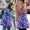 image:imageStelle Lightweight Reusable Grocery Bag with Handles Ripstop Nylon Foldable Tote Shopping Bags for Travel and GroceriesPuppy Paradeblue