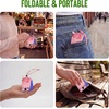 image:imageStelle Lightweight Reusable Grocery Bag with Handles Ripstop Nylon Foldable Tote Shopping Bags for Travel and GroceriesPuppy Paradepink