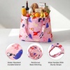 image:imageStelle Lightweight Reusable Grocery Bag with Handles Ripstop Nylon Foldable Tote Shopping Bags for Travel and GroceriesPuppy Paradepink