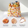 image:imageStelle Lightweight Reusable Grocery Bag with Handles Ripstop Nylon Foldable Tote Shopping Bags for Travel and GroceriesSparkling Peach