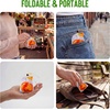 image:imageStelle Lightweight Reusable Grocery Bag with Handles Ripstop Nylon Foldable Tote Shopping Bags for Travel and GroceriesSparkling Peach