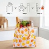 image:imageStelle Lightweight Reusable Grocery Bag with Handles Ripstop Nylon Foldable Tote Shopping Bags for Travel and GroceriesSparkling Peach
